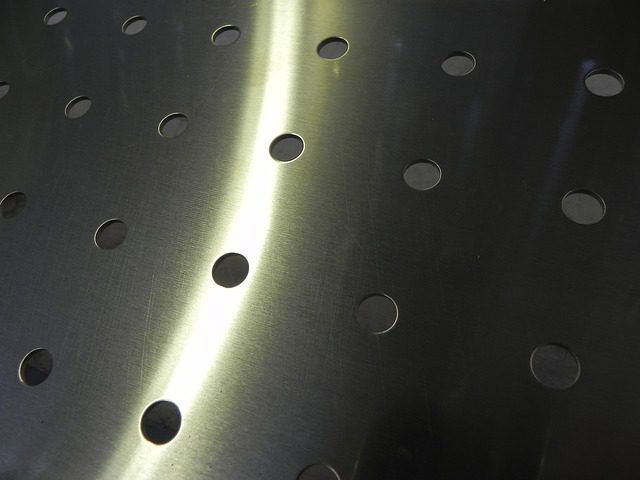 sheet metal with puncture holes