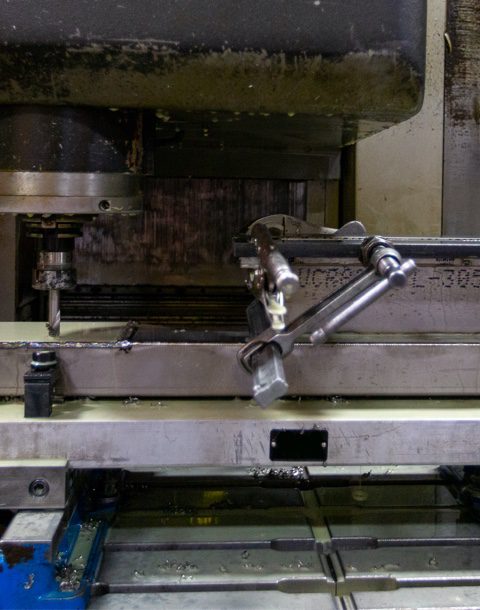 CNC and manual machining in operation
