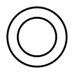 The symbol for concentricity is two circles with one inside the other.