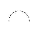 Measurements for line profile are represented by a half circle.