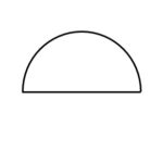 The GD&T symbol for surface profile looks like a half sun or protractor. 